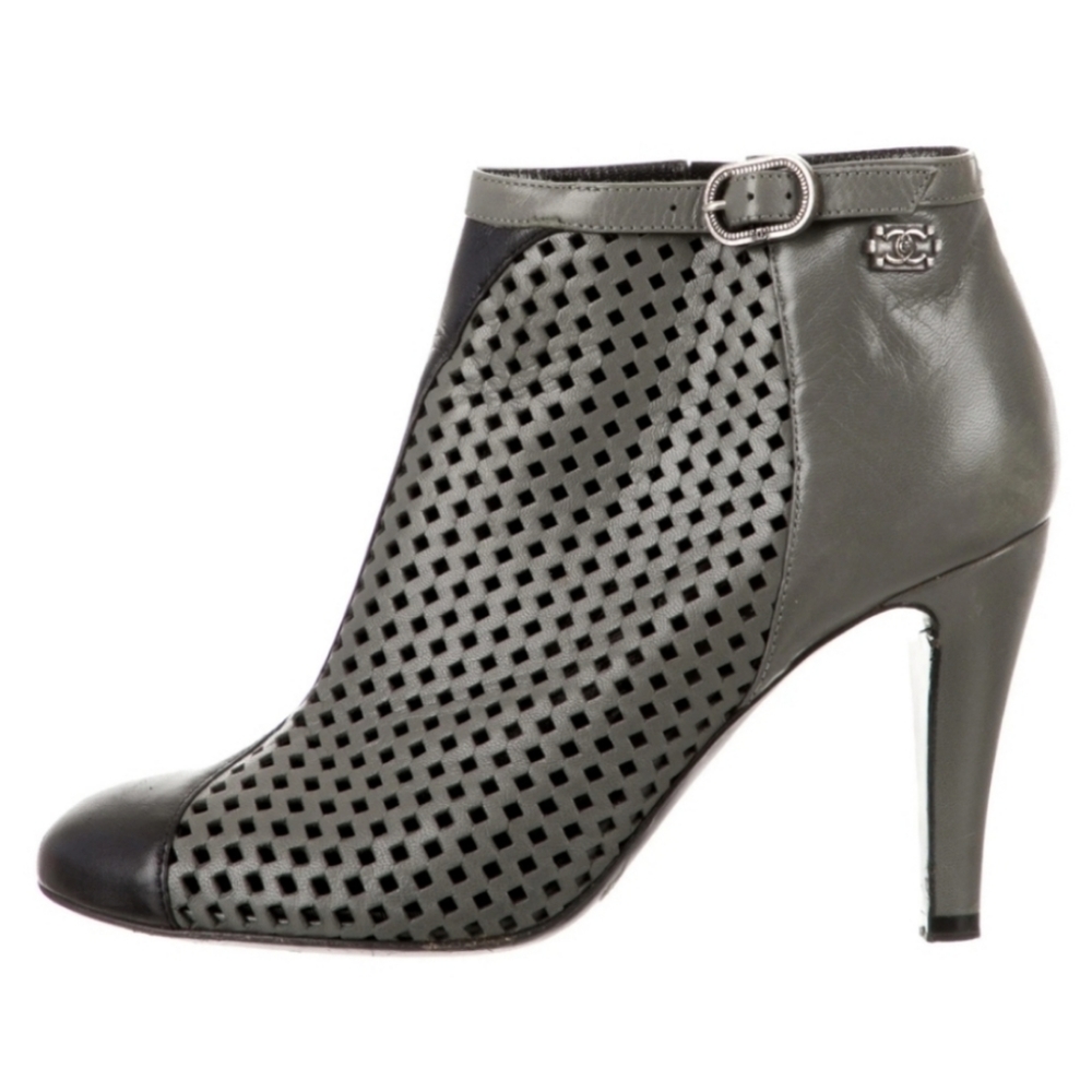 Authentic Chanel Perforated Booties